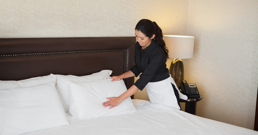 Making the bed